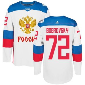 Herren Team Russland #72 Sergei Bobrovsky Authentic Weiß Heim 2016 World Cup